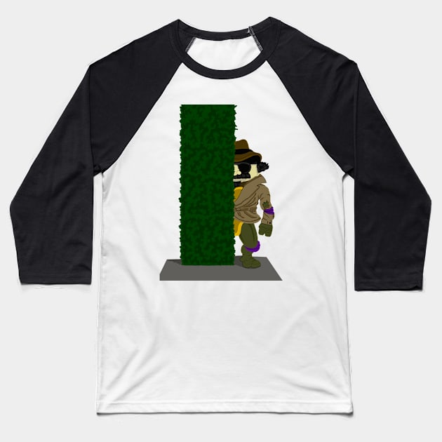 Undercover lurkin Baseball T-Shirt by Dustintime Designs